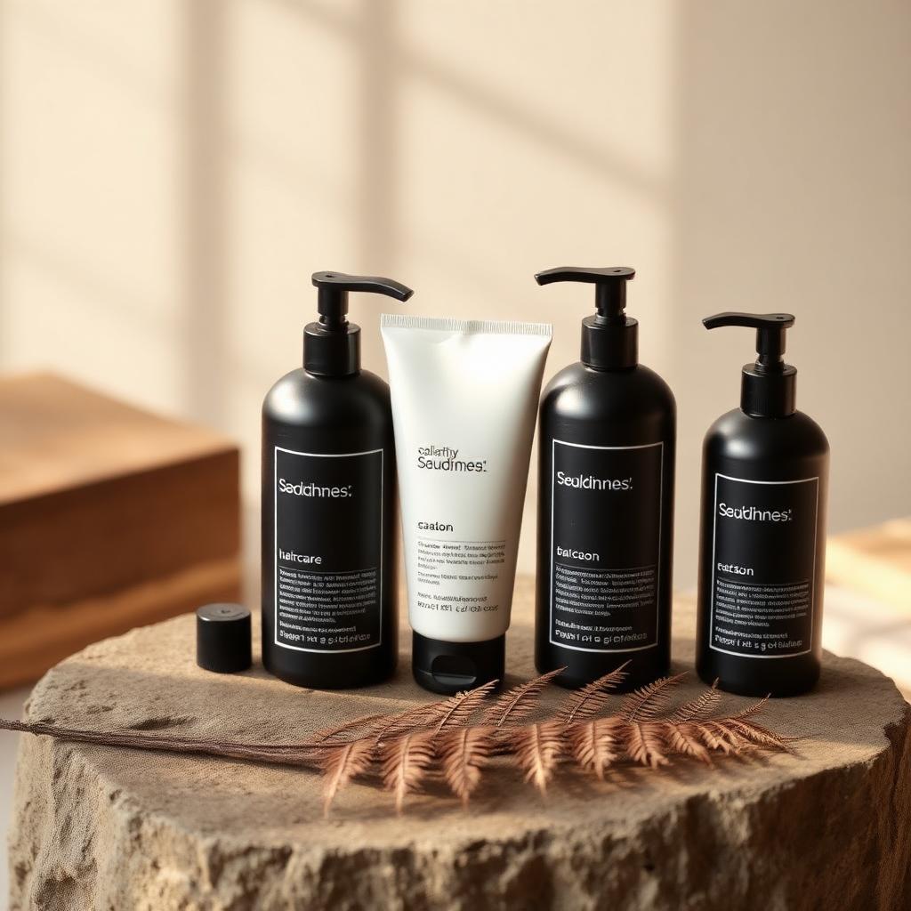 Haircare category — wholesale flatlay